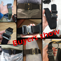MEDYLA oficjalny prawdziwy pas taktyczny mężczyźni Nylon metalowa klamra wojskowy SWAT pasy bojowe Knock Off awaryjne Survival Belt ZS3 6